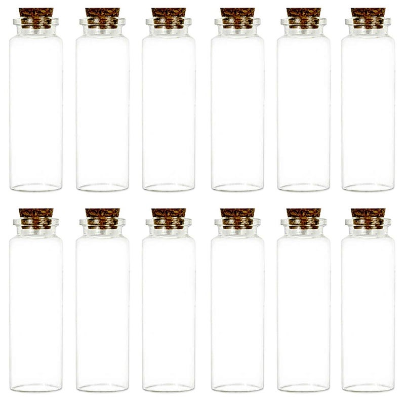 JZMYXA Potion Bottles Mini Glass bottles Jars Wishing Bottles, 20 ML Capacity, 12 Pieces Per Box - Image 1